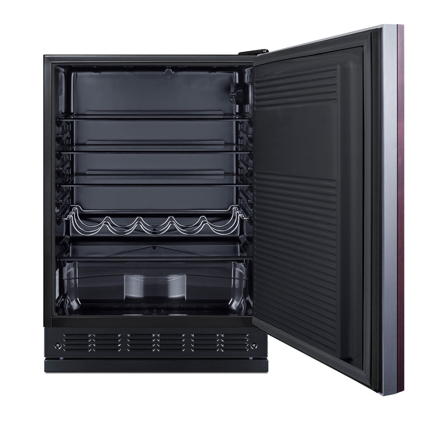 24" Wide All-Refrigerator (Panel Not Included) - Summit FF708BLSSRSIF - Summit - Wine Fridge Pros