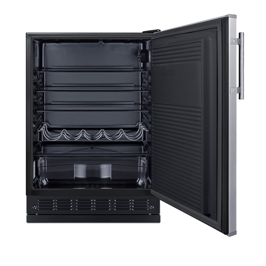 24" Wide All-Refrigerator - Summit FF708BLSSRS - Summit - Wine Fridge Pros