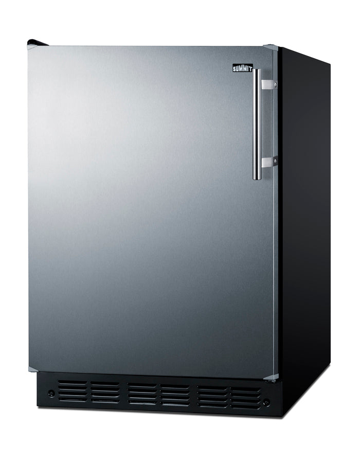 24" Wide Refrigerator-Freezer, ADA Compliant - Summit CT66BK2SSADALHD - Summit - Wine Fridge Pros