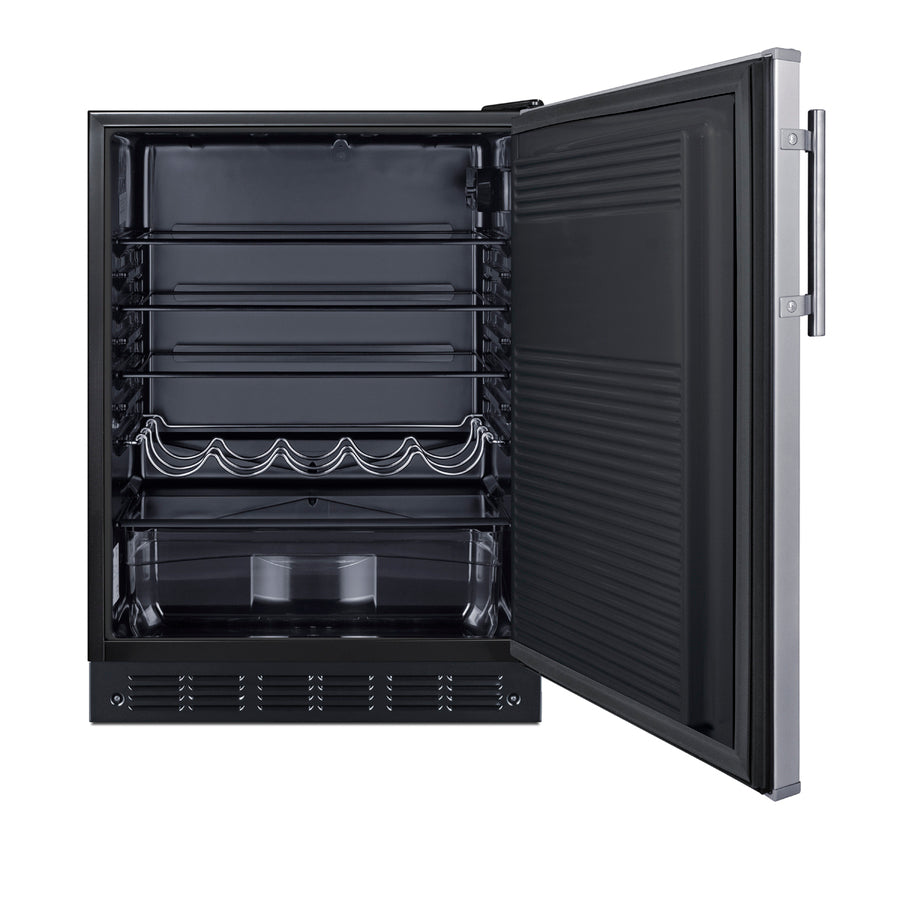 24" Wide All-Refrigerator - Summit FF708BLSS - Summit - Wine Fridge Pros