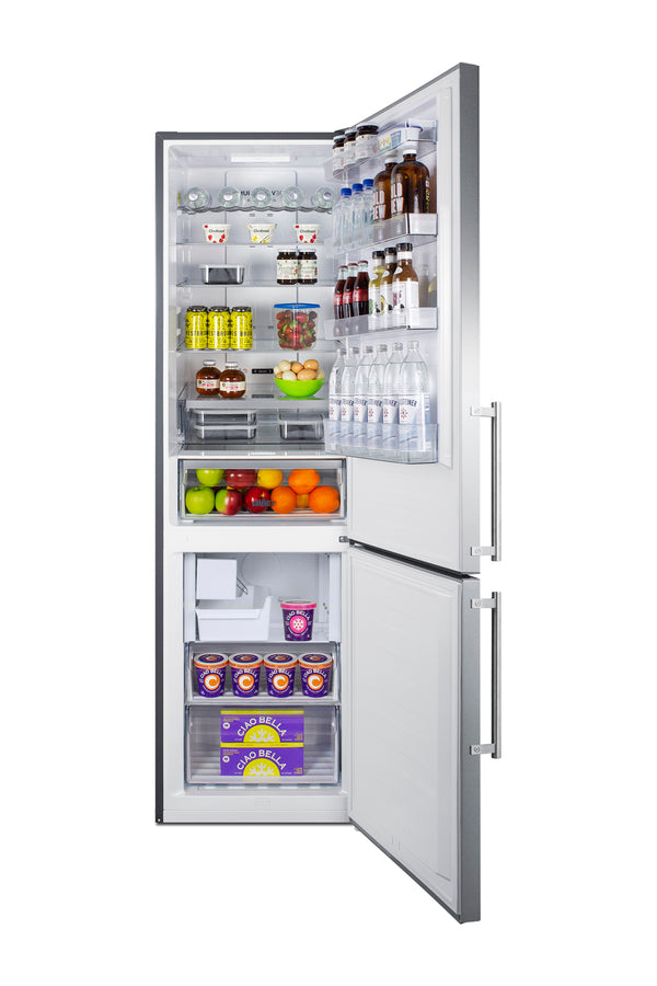 24" Wide Bottom Freezer Refrigerator With Icemaker - Summit FFBF181ES2IM (Copy) - Summit - Wine Fridge Pros