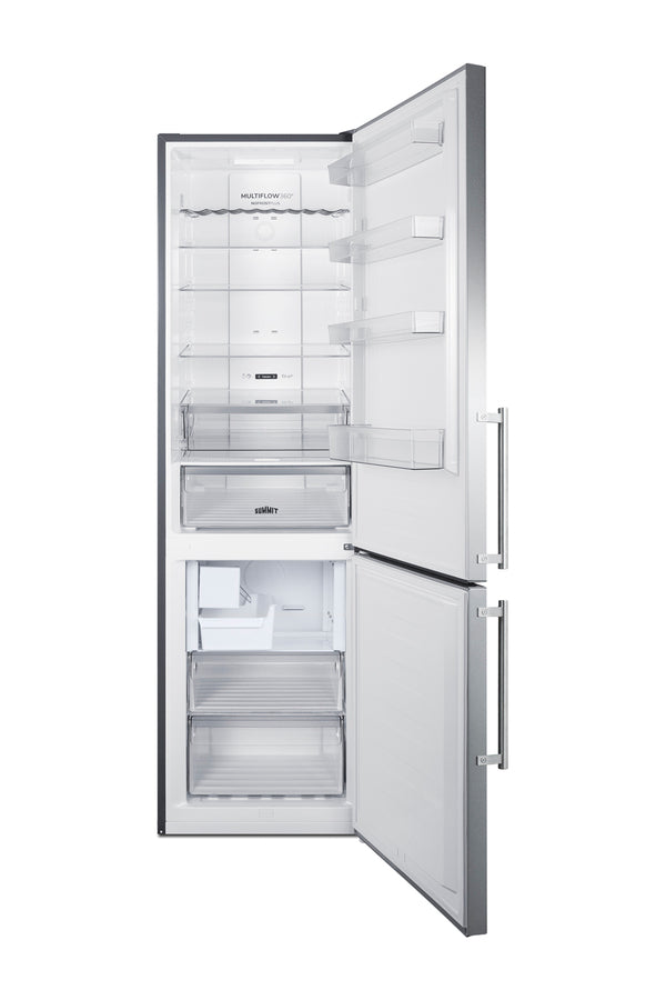 24" Wide Bottom Freezer Refrigerator With Icemaker - Summit FFBF181ES2IM (Copy) - Summit - Wine Fridge Pros