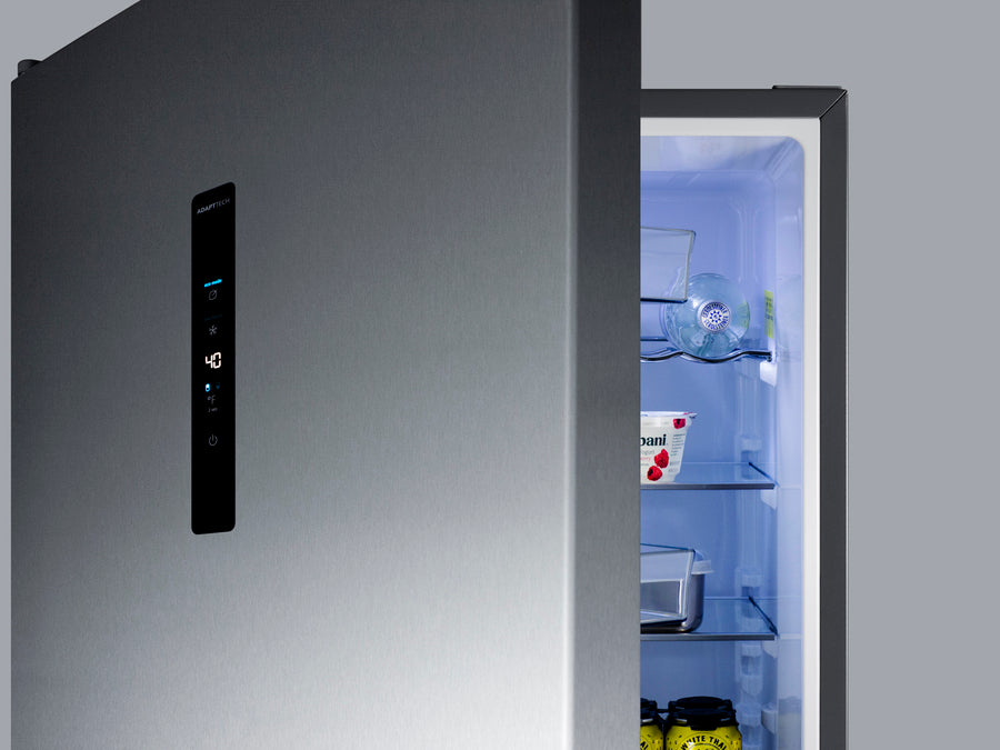 24" Wide Bottom Freezer Refrigerator With Icemaker - Summit FFBF181ES2IMLHD - Summit - Wine Fridge Pros