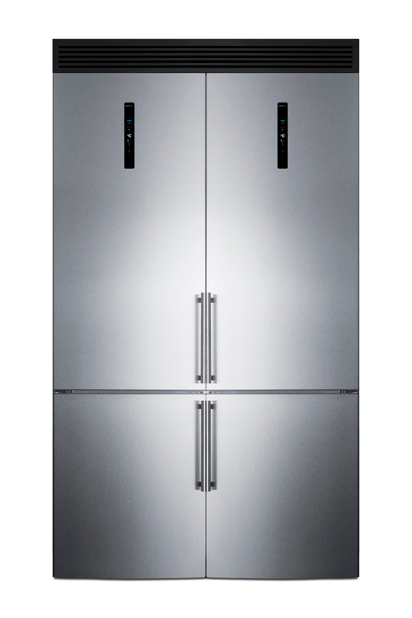 48" Wide Bottom Freezer Refrigerator Set - Summit FFBF181ES2KIT48 - Summit - Wine Fridge Pros