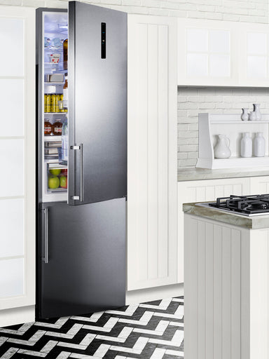 24" Wide Bottom Freezer Refrigerator With Icemaker - Summit FFBF181ES2IM - Summit - Wine Fridge Pros