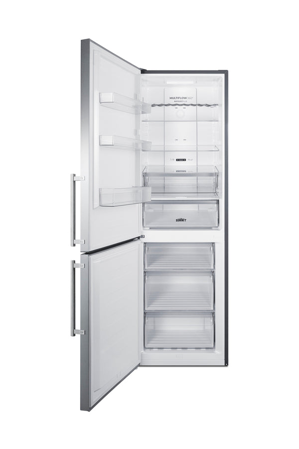 24" Wide Bottom Freezer Refrigerator - Summit FFBF249SS2LHD - Summit - Wine Fridge Pros