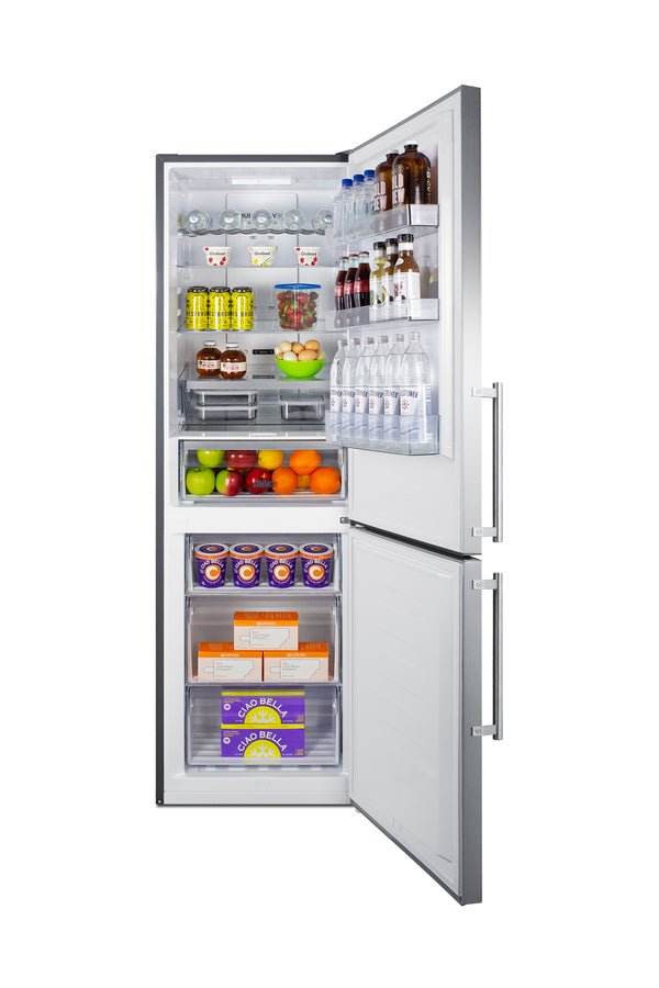 24" Wide Bottom Freezer Refrigerator - Summit FFBF249SS2 - Summit - Wine Fridge Pros