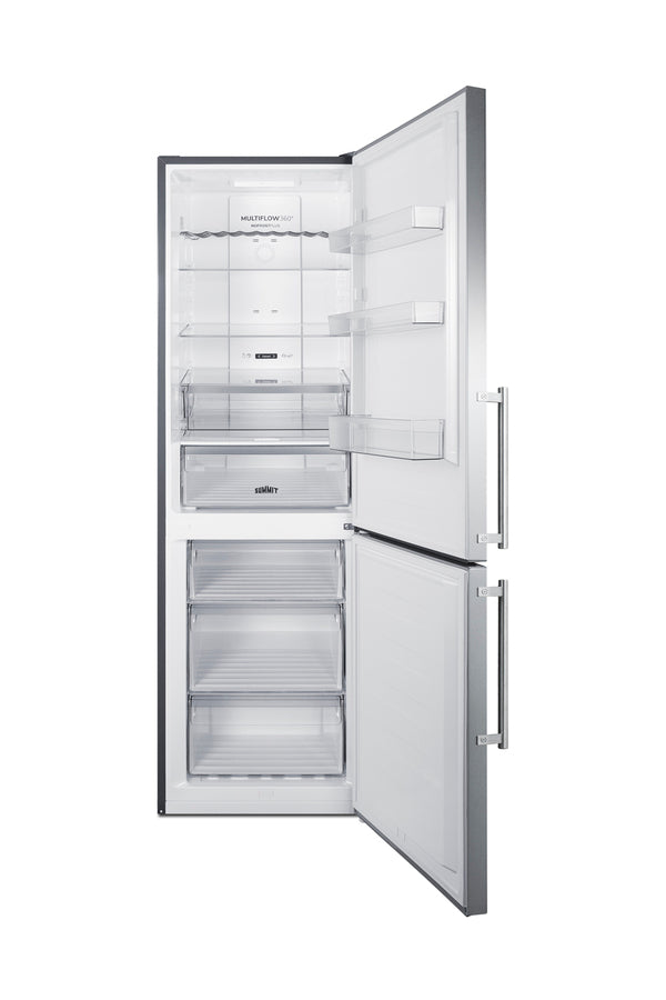 24" Wide Bottom Freezer Refrigerator - Summit FFBF249SS2 - Summit - Wine Fridge Pros
