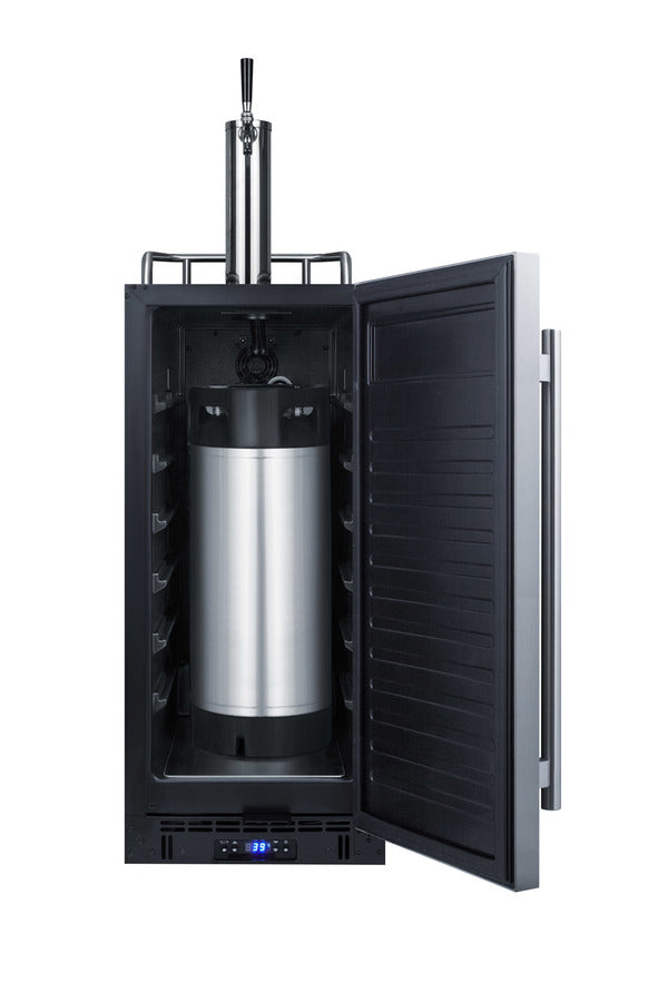 15" Wide Built-In Cold Brew Coffee Kegerator - Summit SBC15CF - Summit - Wine Fridge Pros