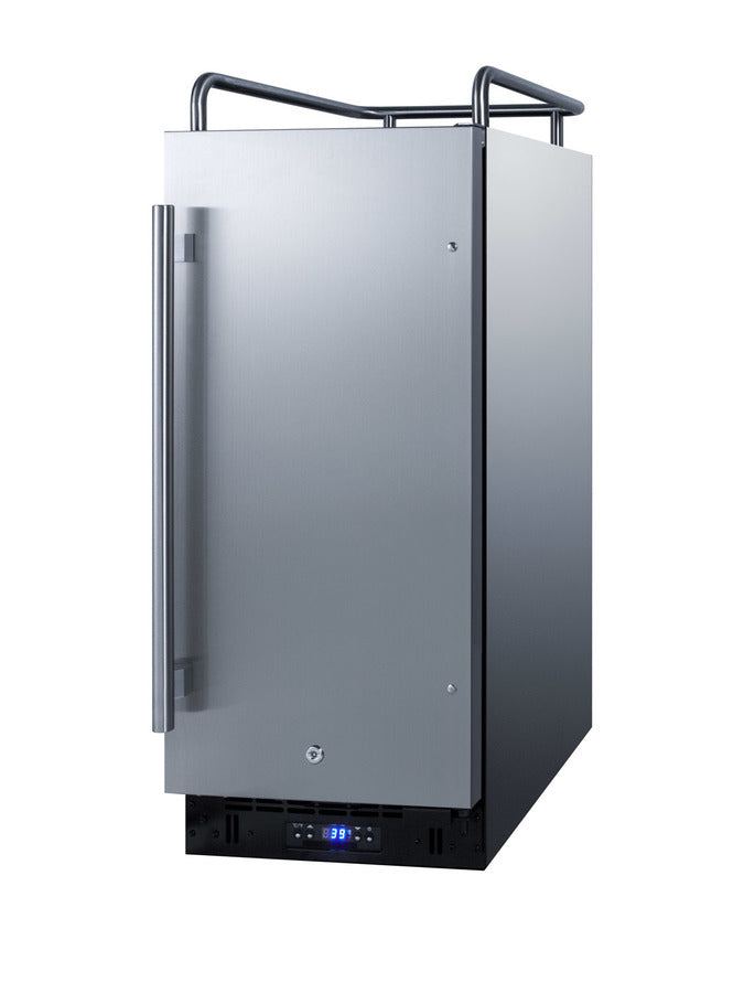15" Wide Built-In Kegerator - Summit SBC15NKCSS - Summit - Wine Fridge Pros