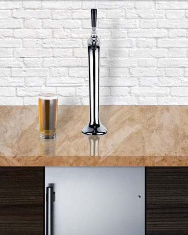 15" Wide Built-In Kegerator With Gooseneck Tap - Summit SBC15SNAKE - Summit - Wine Fridge Pros