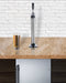 15" Wide Built-In Kegerator With Gooseneck Tap - Summit SBC15SNAKE - Summit - Wine Fridge Pros