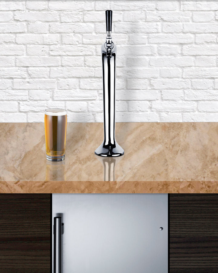 15" Wide Built-In Kegerator With Gooseneck Tap - Summit SBC15SNAKE - Summit - Wine Fridge Pros
