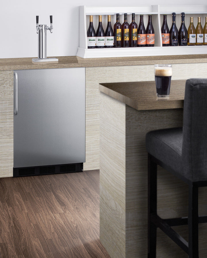 24" Wide Outdoor Kegerator, ADA Compliant - Summit SBC54OSBIADA - Summit - Wine Fridge Pros