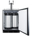 24" Wide Built-In Cold Brew Coffee Kegerator, ADA Compliant - Summit SBC58BLBIADACFTWIN - Summit - Wine Fridge Pros
