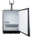 24" Wide Built-In Cold Brew Coffee Kegerator, ADA Compliant - Summit SBC58BLBIADACFTWIN - Summit - Wine Fridge Pros