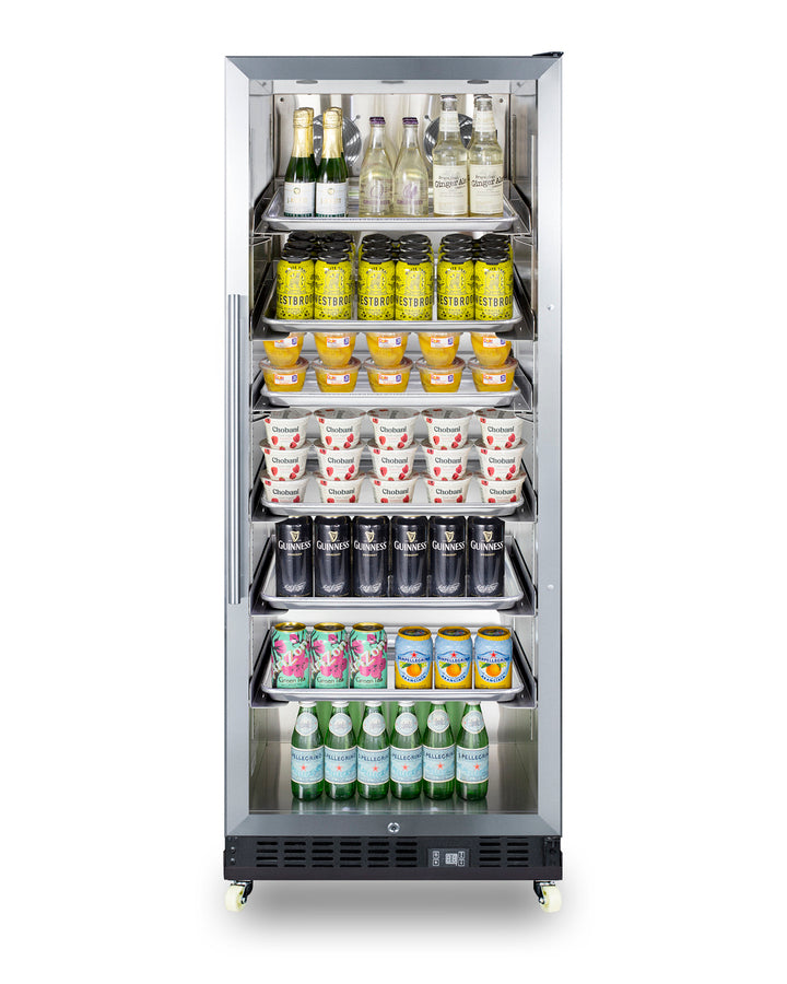 24" Wide Mini Reach-In Beverage Center with Dolly - Summit SCR1156RI - Summit - Wine Fridge Pros