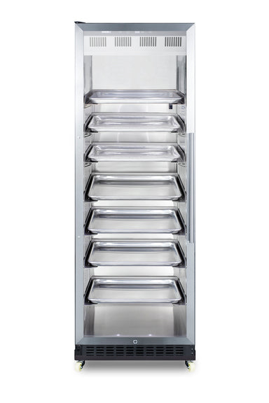 Next 24" Wide Mini Reach-In Beverage Center with Dolly - Summit SCR1401LHRICSS - Summit - Wine Fridge Pros