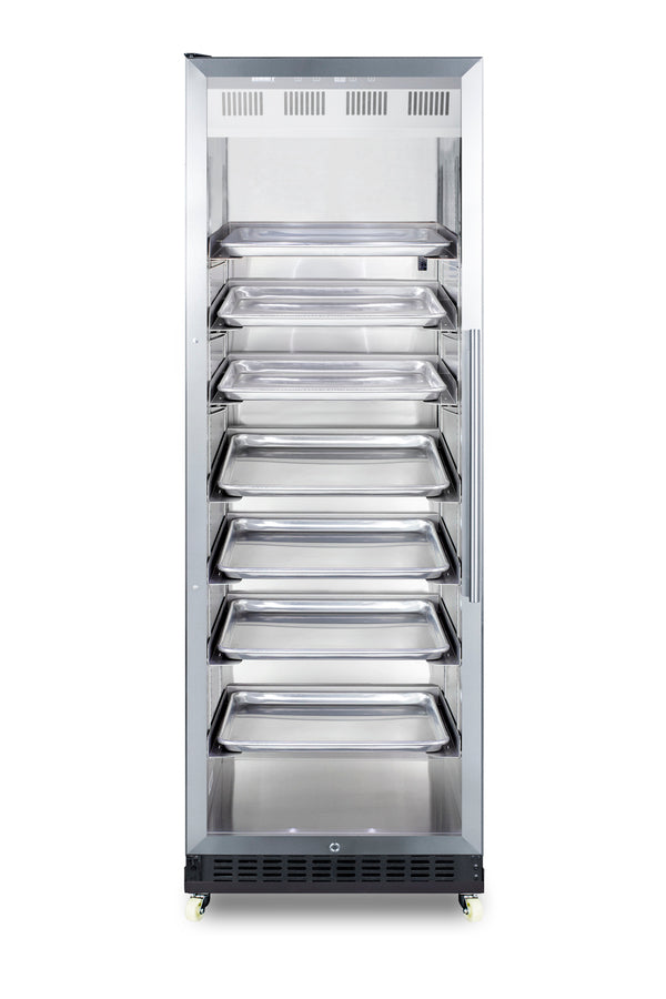 Next 24" Wide Mini Reach-In Beverage Center with Dolly - Summit SCR1401LHRICSS - Summit - Wine Fridge Pros