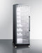24" Wide Mini Reach-In Beverage Center with Dollyr - Summit SCR1401LHRI - Summit - Wine Fridge Pros