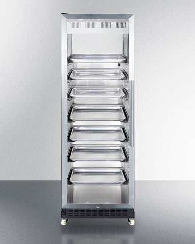 24" Wide Mini Reach-In Beverage Center with Dollyr - Summit SCR1401LHRI - Summit - Wine Fridge Pros