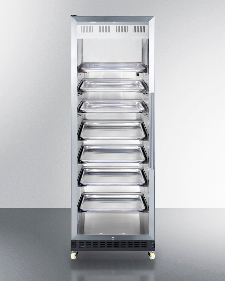 24" Wide Mini Reach-In Beverage Center with Dollyr - Summit SCR1401LHRI - Summit - Wine Fridge Pros