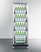 24" Wide Mini Reach-In Beverage Center with Dollyr - Summit SCR1401LHRI - Summit - Wine Fridge Pros
