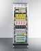 24" Wide Mini Reach-In Beverage Center with Dollyr - Summit SCR1401LHRI - Summit - Wine Fridge Pros