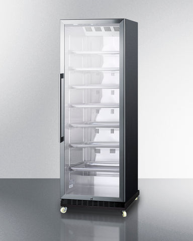 24" Wide Mini Reach-In Beverage Center with Dolly - Summit SCR1401RI - Summit - Wine Fridge Pros