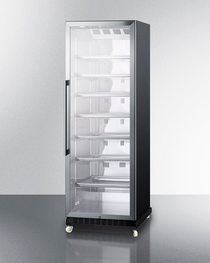 24" Wide Mini Reach-In Beverage Center with Dolly - Summit SCR1401RI - Summit - Wine Fridge Pros