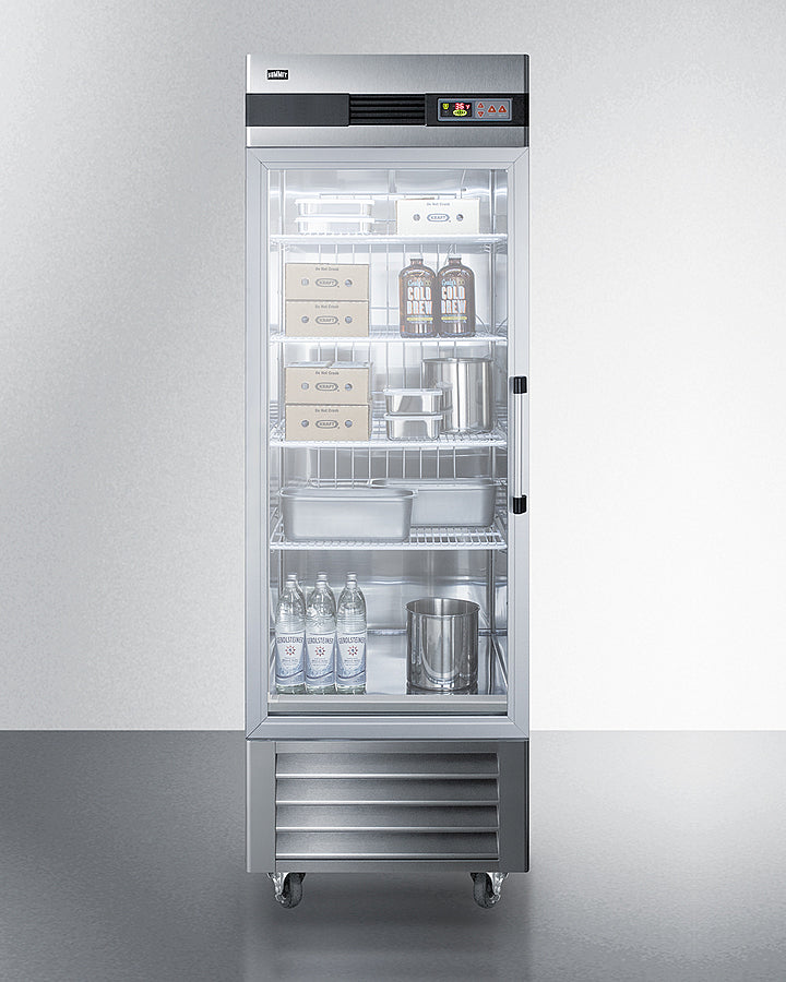 23 Cu.Ft. Reach-In Refrigerator - Summit SCR23SSGLH - Summit - Wine Fridge Pros