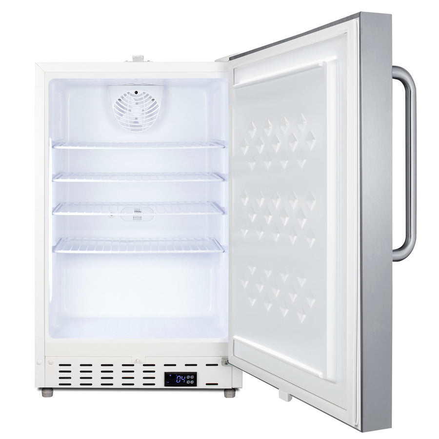 21" Wide Built-In Commercial All-Refrigerator, ADA Compliant - Summit SCR504SSTBADA - Summit - Wine Fridge Pros