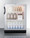 24" Wide Built-In Beverage Center, ADA Compliant - Summit SCR600BGLBIADA - Summit - Wine Fridge Pros