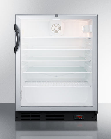 24" Wide Built-In Craftr Beer Pub Cellar - Summit SCR600BGLBIDTPUBADA - Summit - Wine Fridge Pros