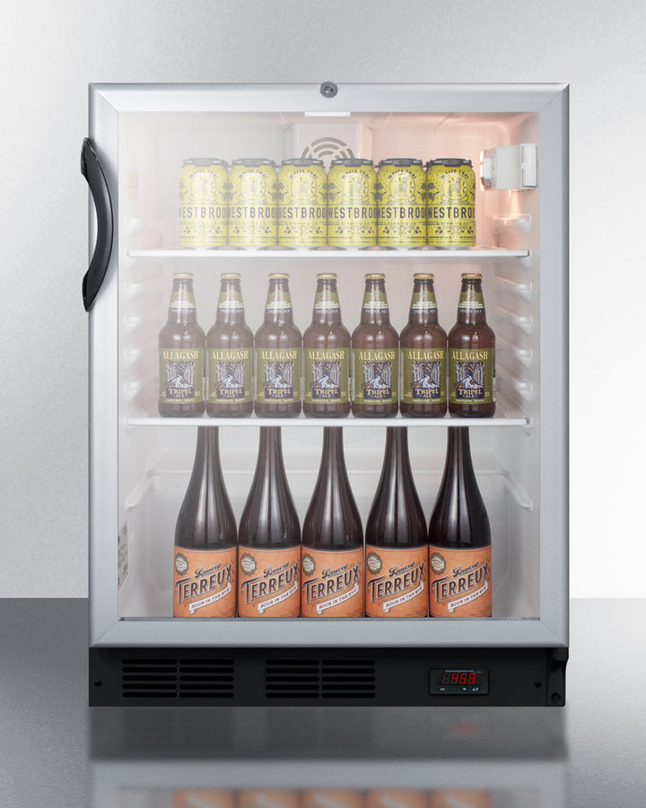 24" Wide Built-In Craftr Beer Pub Cellar - Summit SCR600BGLBIDTPUBADA - Summit - Wine Fridge Pros
