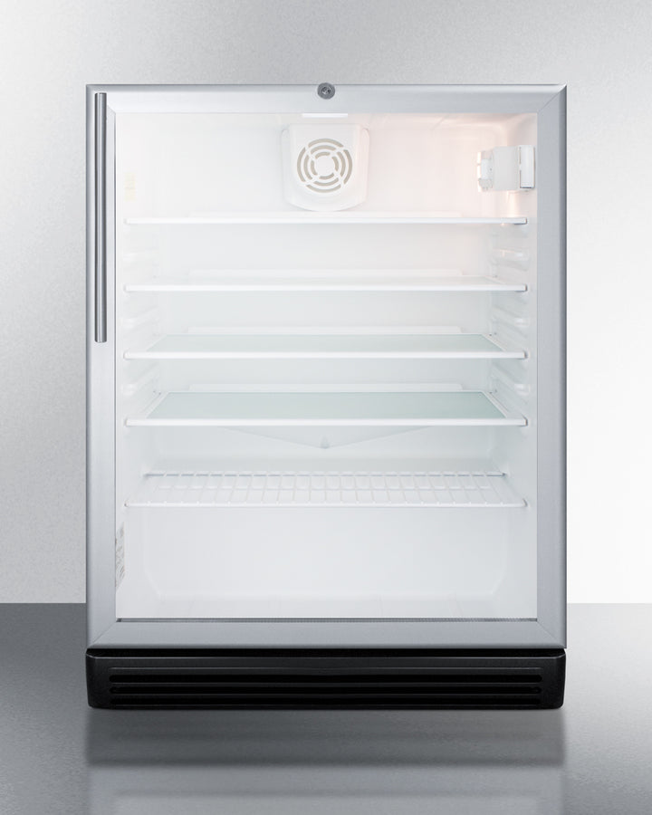 24" Wide Beverage Center, ADA Compliant - Summit SCR600BGLHVADA - Summit - Wine Fridge Pros