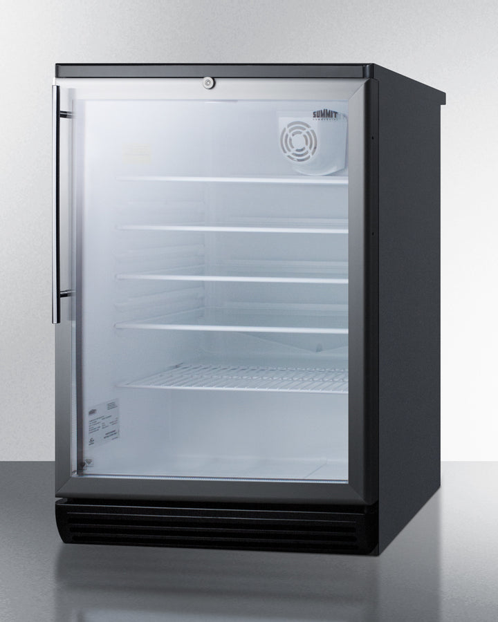 24" Wide Beverage Center - Summit SCR600BGLHV - Summit - Wine Fridge Pros