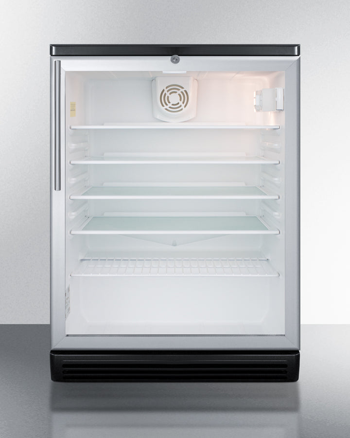 24" Wide Beverage Center - Summit SCR600BGLHV - Summit - Wine Fridge Pros