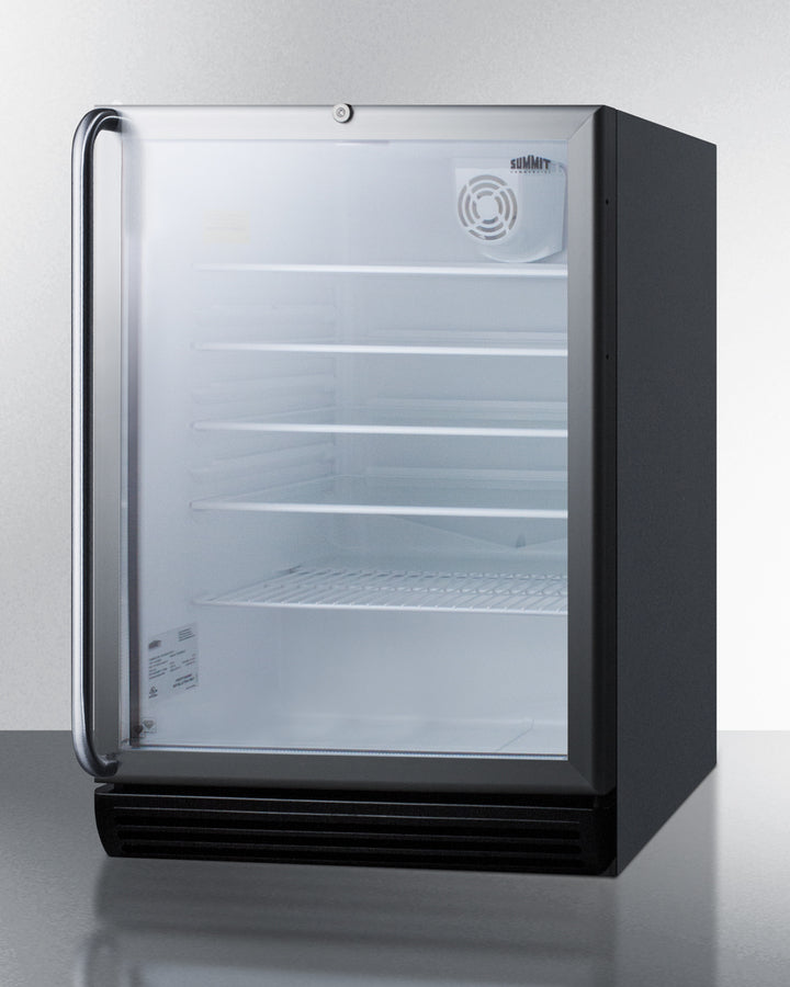 24" Wide Beverage Center, ADA Compliant - Summit SCR600BGLSHADA - Summit - Wine Fridge Pros