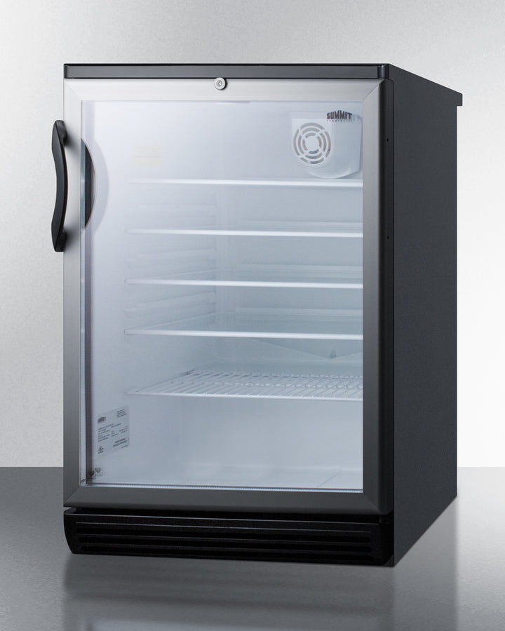 24" Wide Beverage Center - Summit SCR600BGLBI - Summit - Wine Fridge Pros
