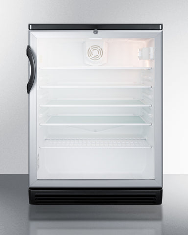 24" Wide Beverage Center - Summit SCR600BGLBI - Summit - Wine Fridge Pros