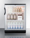 24" Wide Beverage Center - Summit SCR600BGLBI - Summit - Wine Fridge Pros