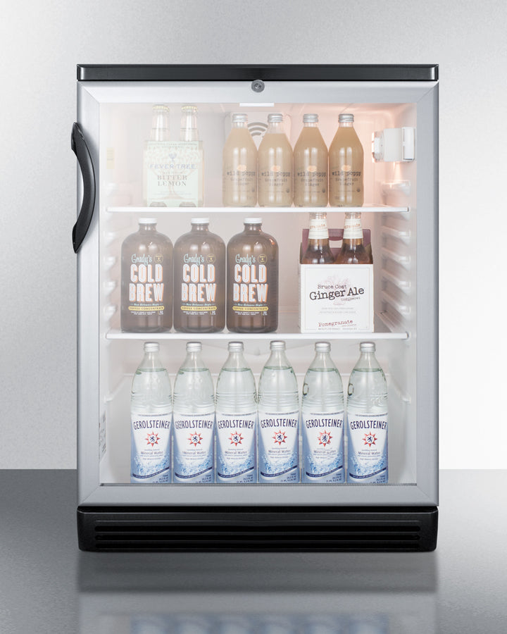 24" Wide Beverage Center - Summit SCR600BGLBI - Summit - Wine Fridge Pros
