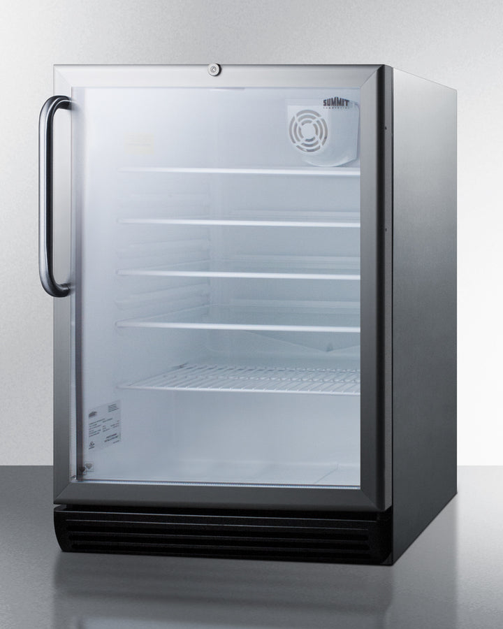24" Wide Built-In Beverage Center - Summit SCR600BGLCSS - Summit - Wine Fridge Pros