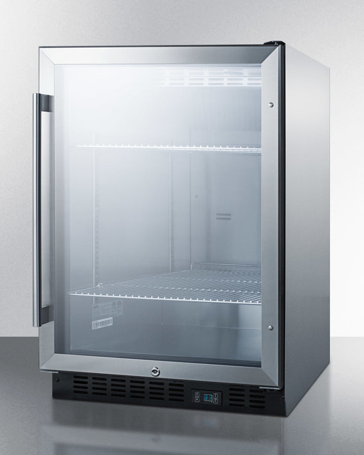 24" Wide Built-In Beverage Center - Summit SCR610BLCSS - Summit - Wine Fridge Pros