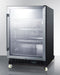 24" Wide Built-In Mini Reach-In Beverage Center with Dolly - Summit SCR610BLRI - Summit - Wine Fridge Pros