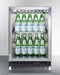24" Wide Built-In Mini Reach-In Beverage Center with Dolly - Summit SCR610BLRI - Summit - Wine Fridge Pros