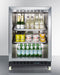 24" Wide Built-In Mini Reach-In Beverage Center with Dolly - Summit SCR610BLRI - Summit - Wine Fridge Pros