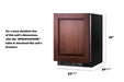 24" Wide Built-In Beverage Center (Panel Not Included) - Summit SCR610BLSDIF - Summit - Wine Fridge Pros