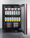 24" Wide Built-In Beverage Center (Panel Not Included) - Summit SCR610BLSDIF - Summit - Wine Fridge Pros